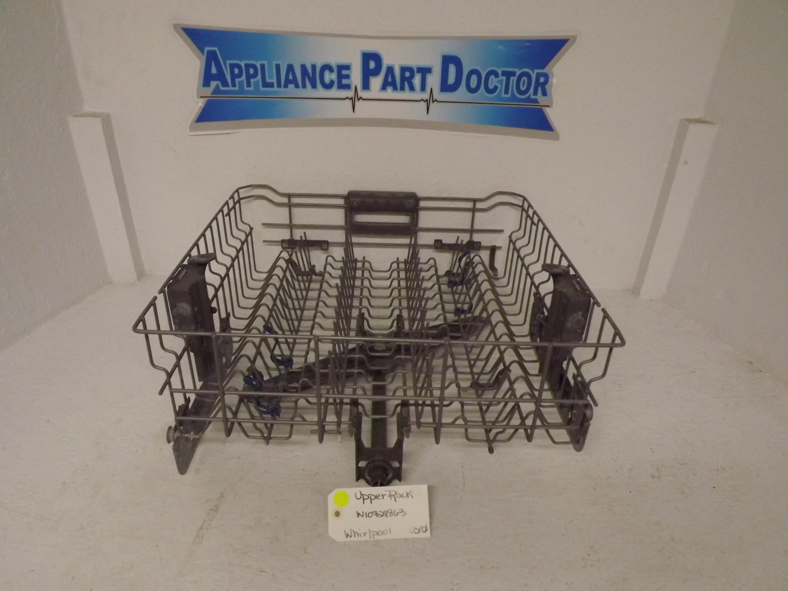 Whirlpool Dishwasher W10728863 Upper Rack Used Whirlpool Dishwasher W10728863 Upper Rack Used